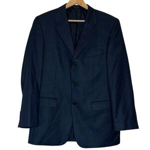 Donald J. Trump Navy Blue Blazer Mens Wool Silk Blend 40R Mens President of US